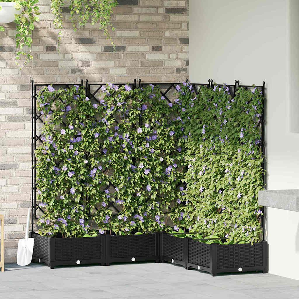 Tuinsteker Met Schutting En Wielen 3 St 120 X 40 X 149 Cm