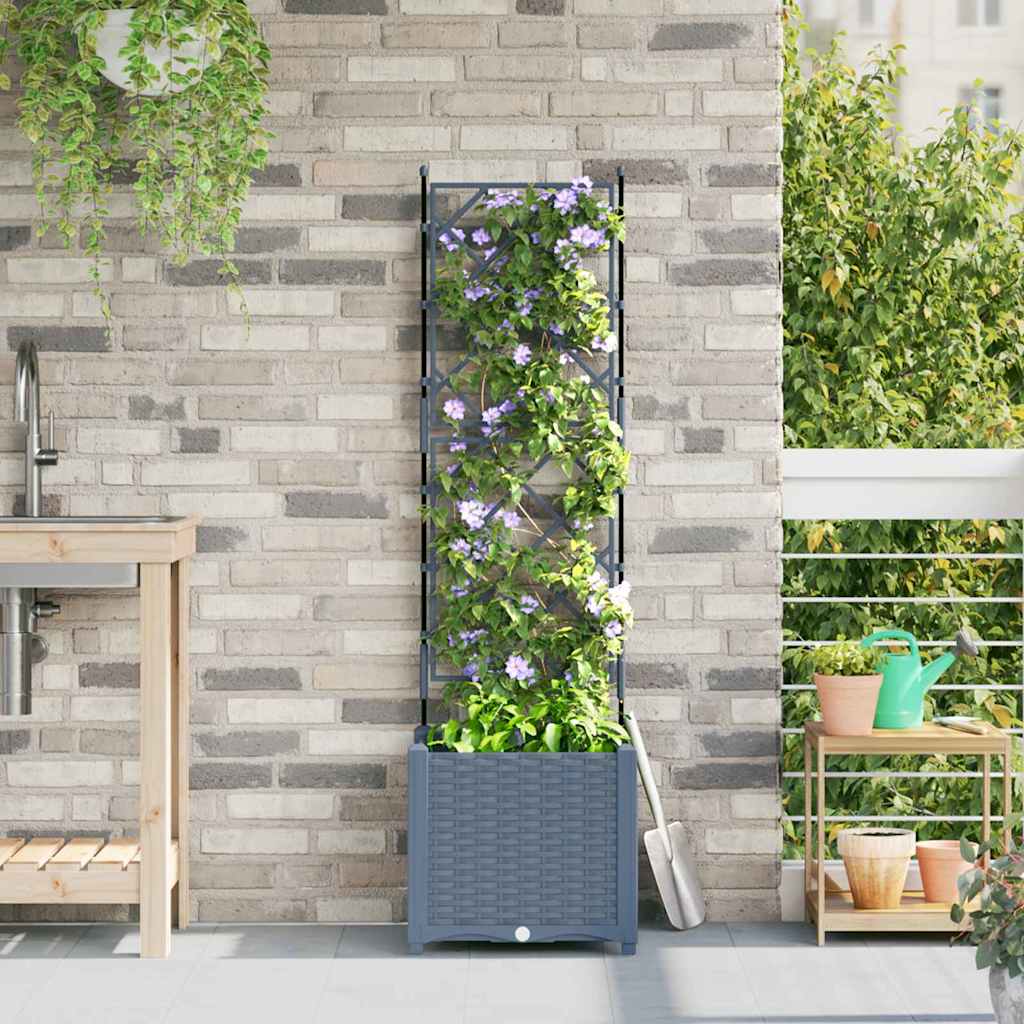 Tuinsteker Met Schutting En Wielen 3 St 120 X 40 X 149 Cm