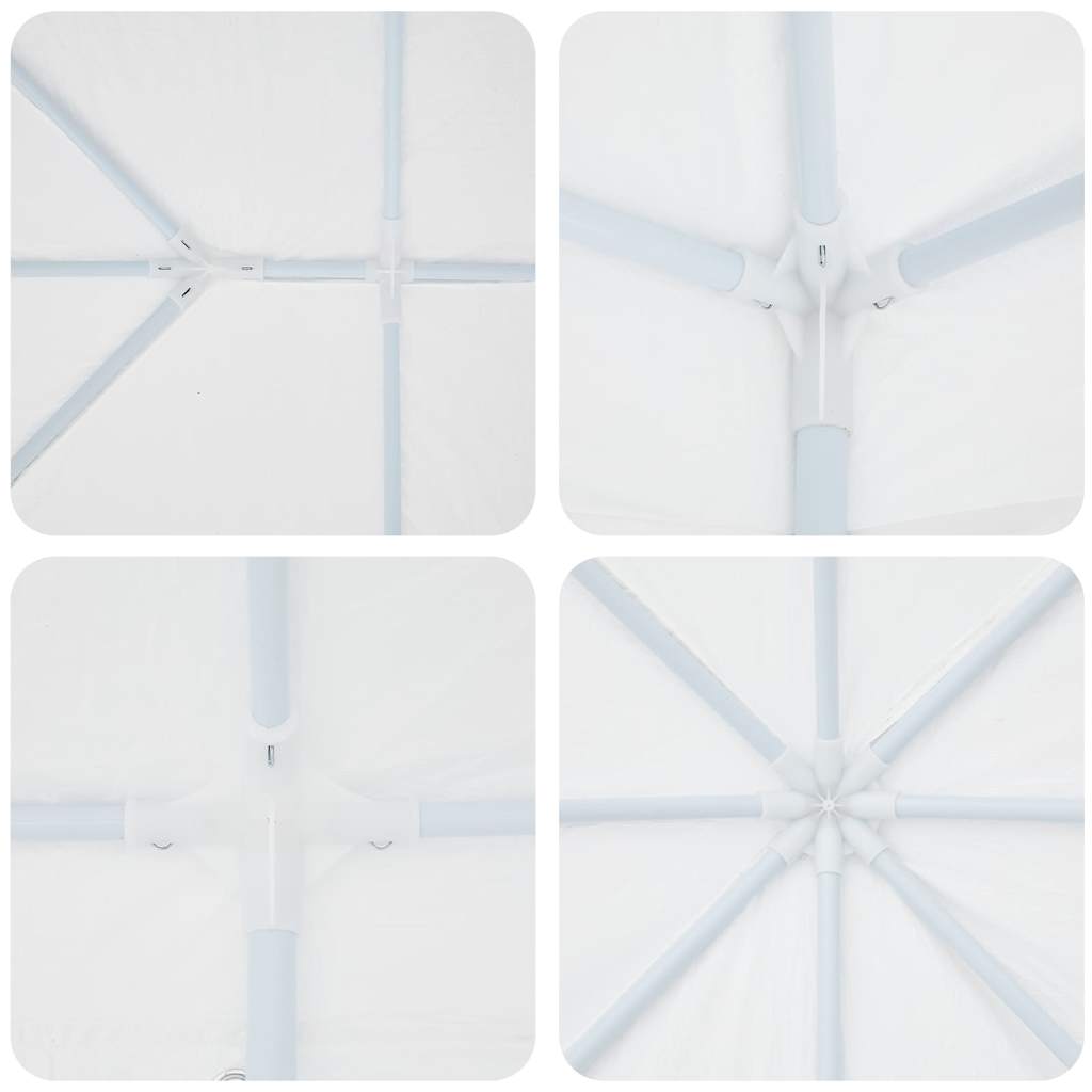 Partytent 400 X 400 X 266 Cm Polyethyleen En Staal