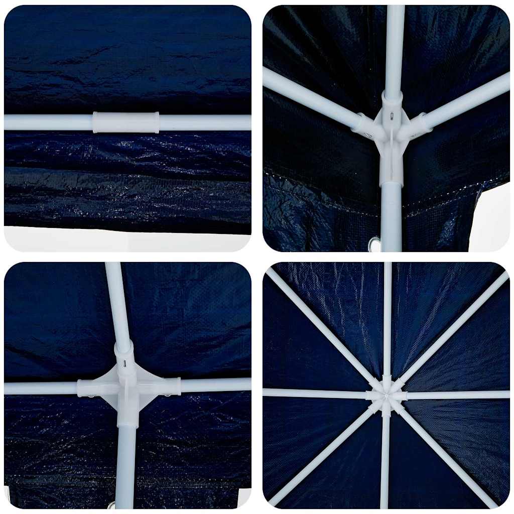Partytent Blauw 800 X 400 X 266 Cm Polyethyleen En Staal