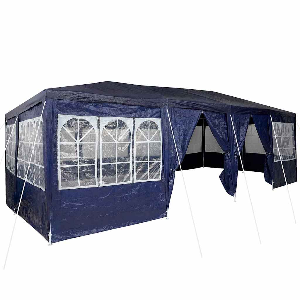 Partytent 800 X 400 X 266 Cm Blauw Polyetheen