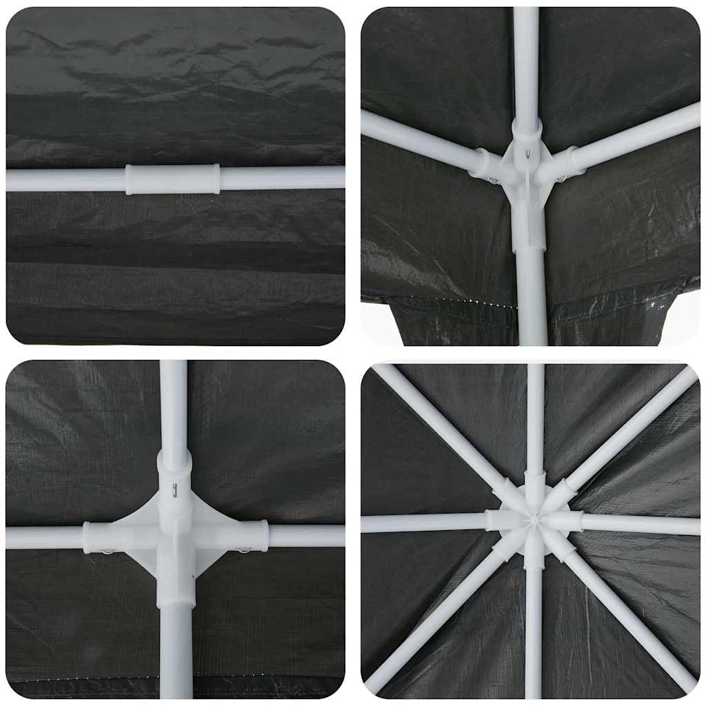 Partytent 800 X 400 X 266 Cm Antracietkleurig Polyetheen