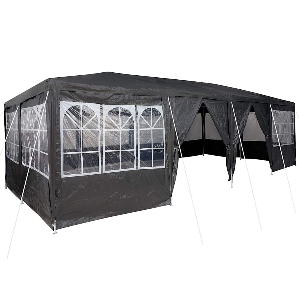 Partytent 800 X 400 X 266 Cm Antracietkleurig Polyetheen