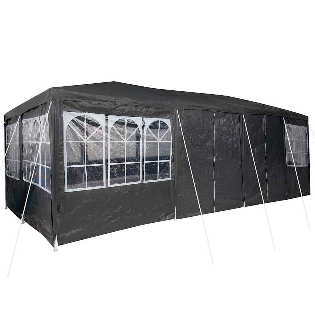Partytent 800 X 400 X 266 Cm Antracietkleurig Polyetheen