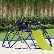 Klimdome Voor Kinderen Blauw 6Ft Met Slide Staal