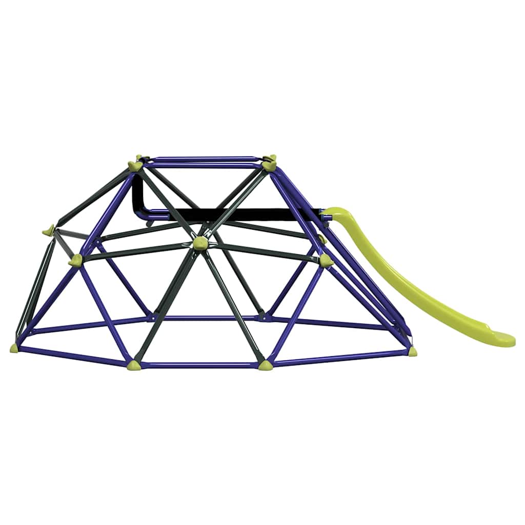 Klimdome Voor Kinderen Blauw 6Ft Met Slide Staal