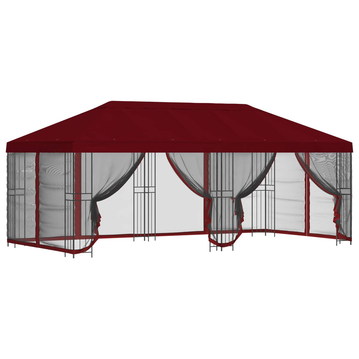 Paviljoen Met Zijwanden 6 X 3 M Polyester En Staal