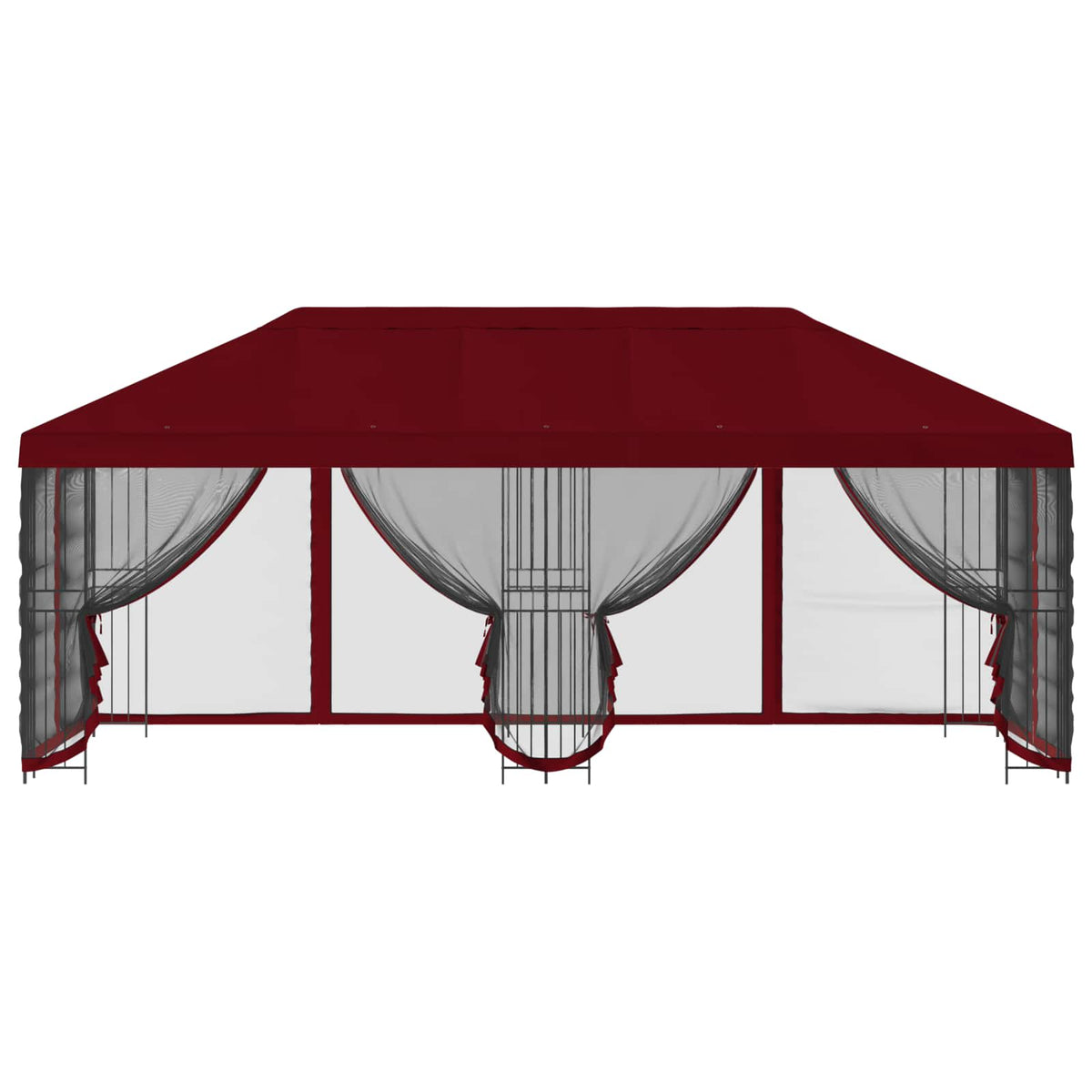 Paviljoen Met Zijwanden 6 X 3 M Polyester En Staal