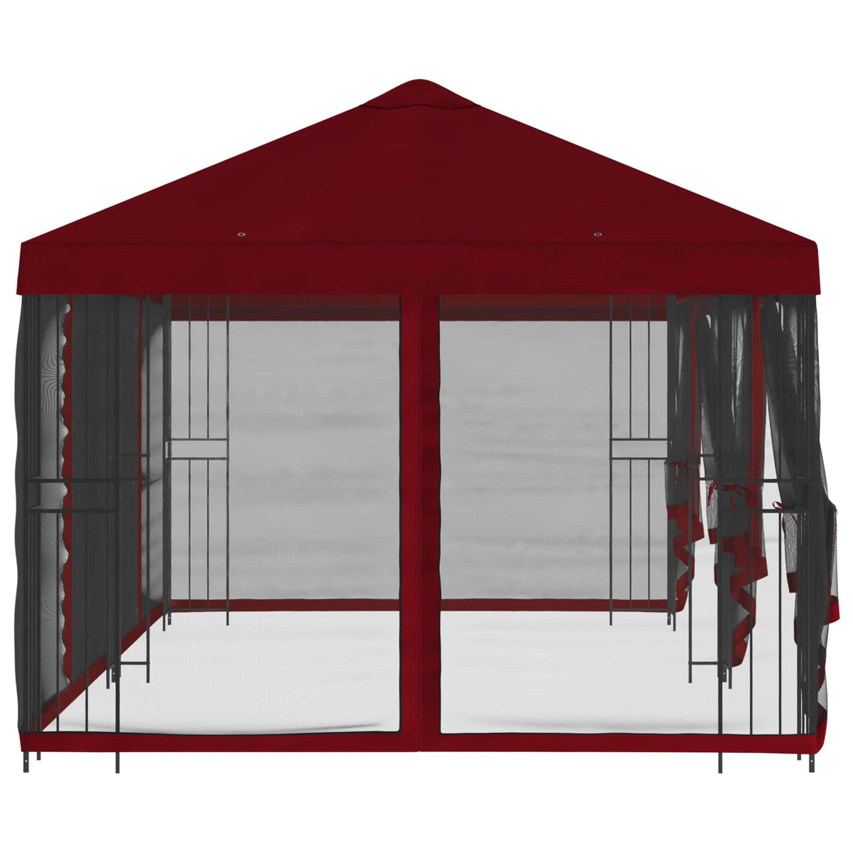Paviljoen Met Zijwanden 6 X 3 M Polyester En Staal