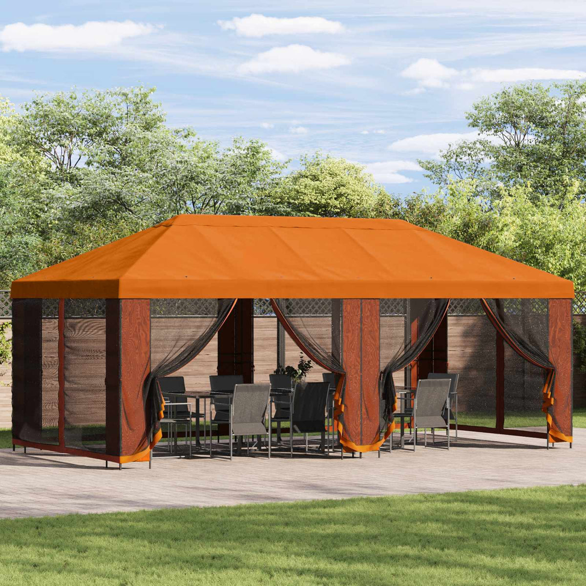 Tuin Gazebo Met Zijwanden 6 X 3 M