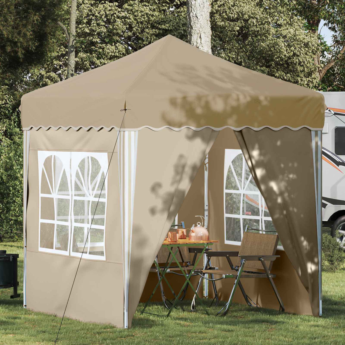 Pop-Up Feesttent 195 X 195 X 245 Cm Oxford Stof