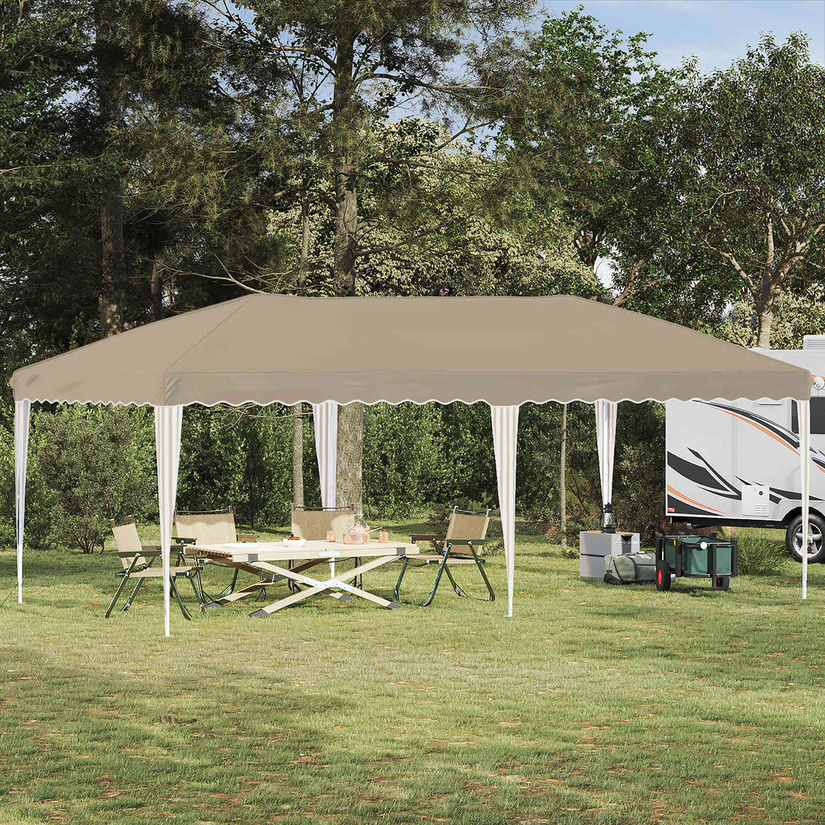 Pop-Up Feesttent 575 X 289 X 245 Cm