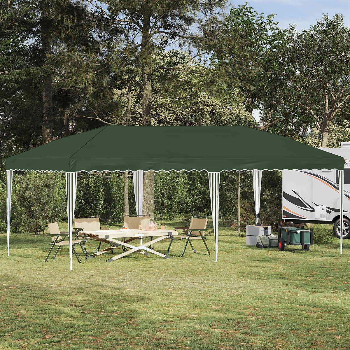 Pop-Up Feesttent 575 X 289 X 245 Cm