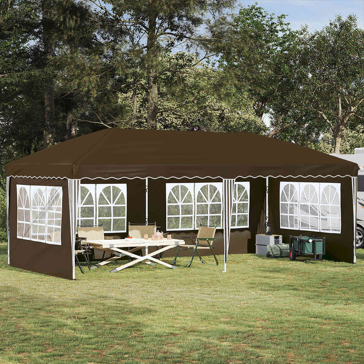 Pop-Up Feesttent 575 X 289 X 245 Cm