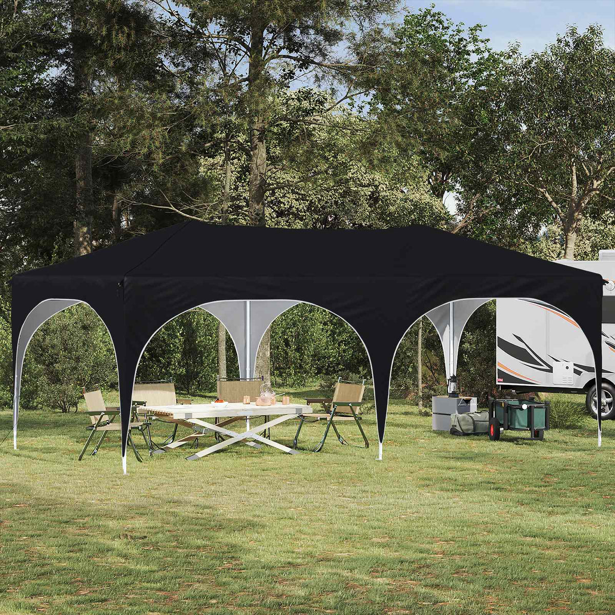 Pop-Up Feesttent 575 X 288 X 245 Cm Oxford Stof