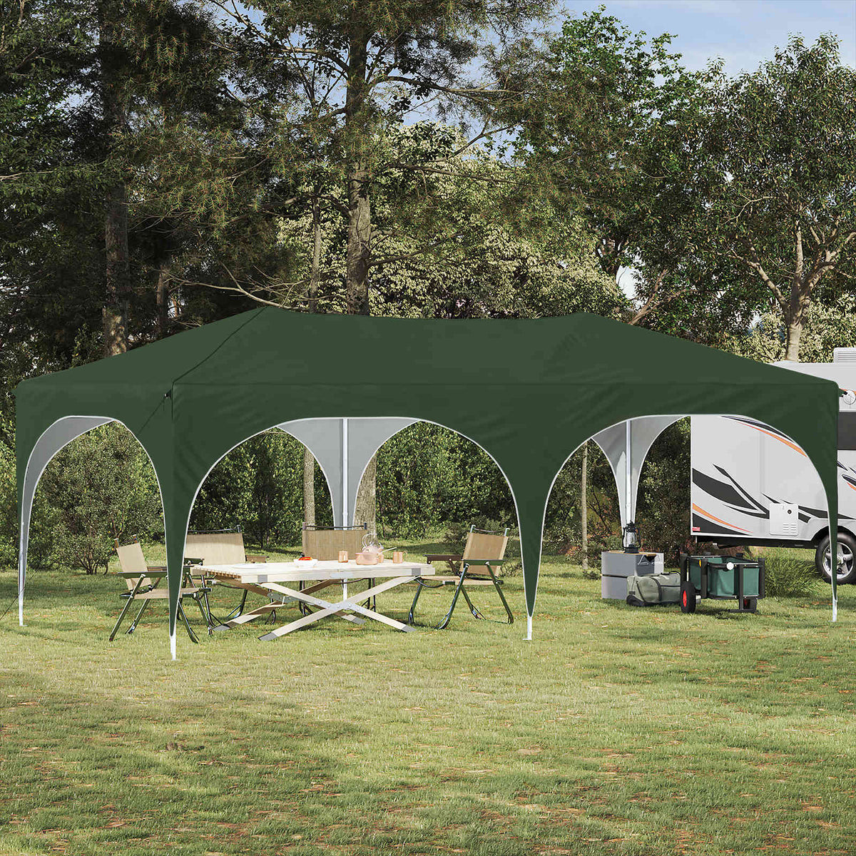 Pop-Up Feesttent 575 X 288 X 245 Cm Oxford Stof