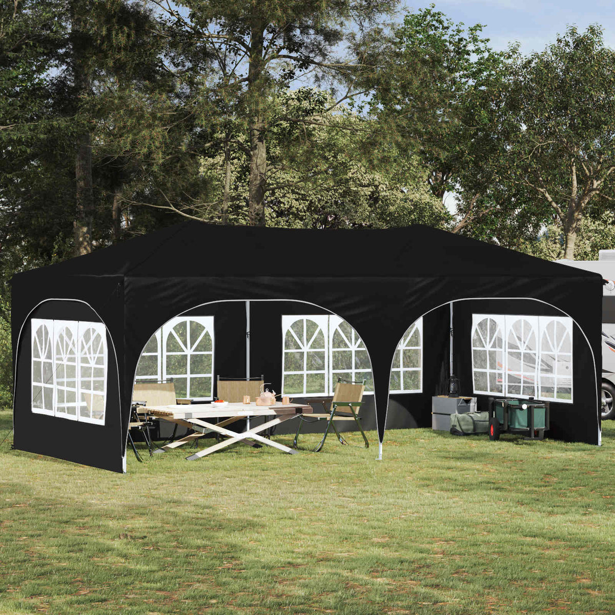 Pop-Up Feesttent 575 X 288 X 245 Cm Oxford Stof