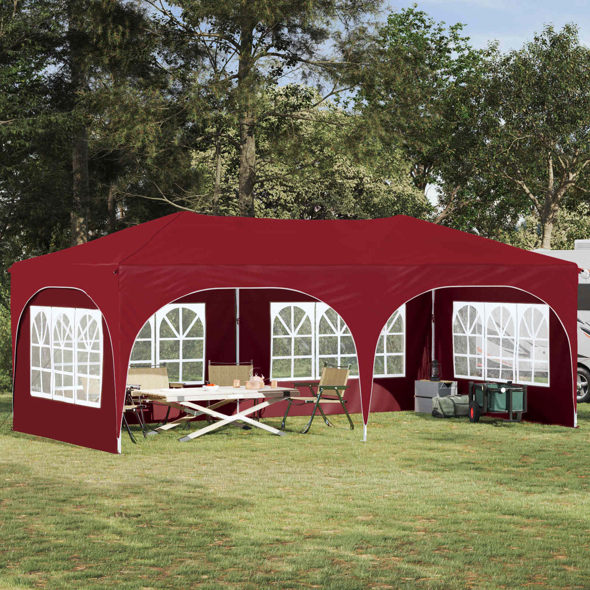 Pop-Up Feesttent 575 X 288 X 245 Cm Oxford Stof