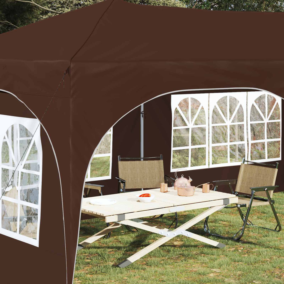 Pop-Up Feesttent 575 X 288 X 245 Cm Oxford Stof