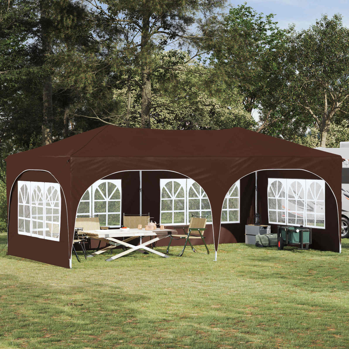 Pop-Up Feesttent 575 X 288 X 245 Cm Oxford Stof