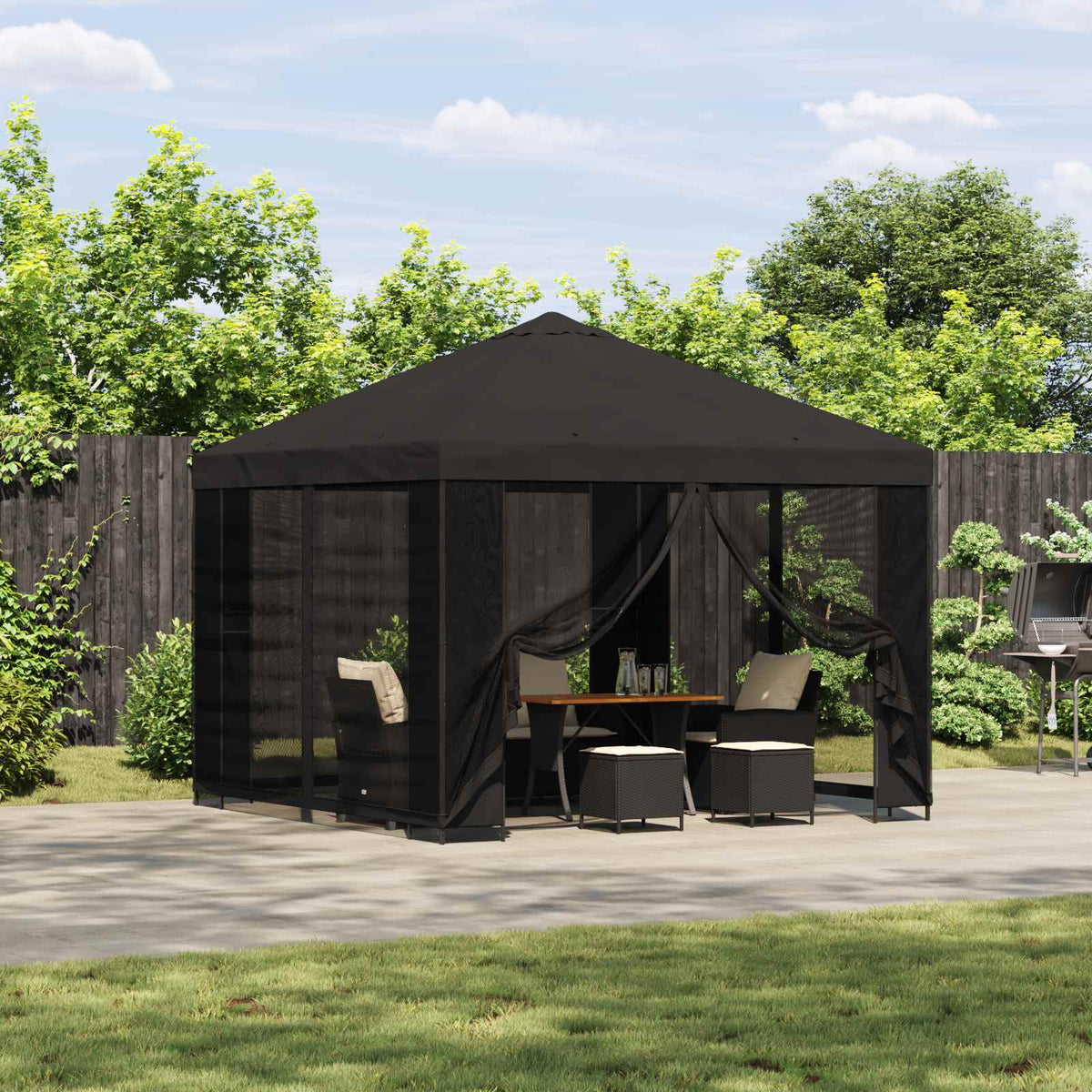 Tuin Gazebo Met Zijwanden 3 X 3 M