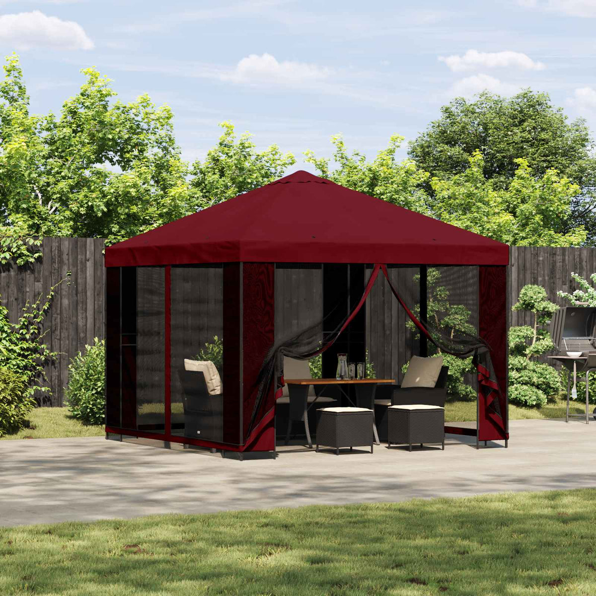 Tuin Gazebo Met Zijwanden 3 X 3 M