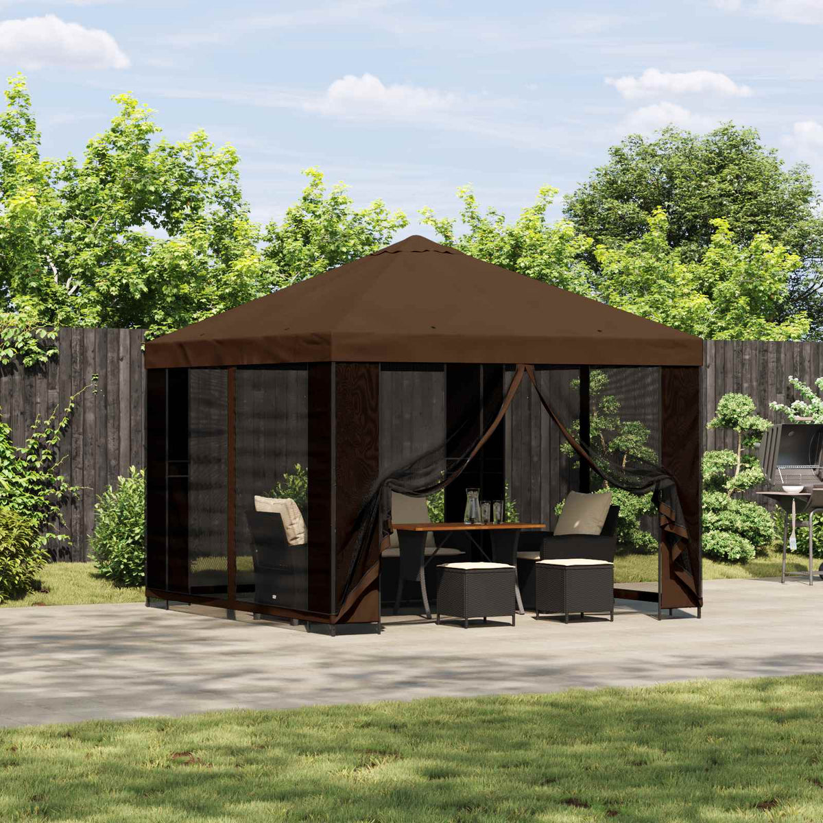 Tuin Gazebo Met Zijwanden 3 X 3 M