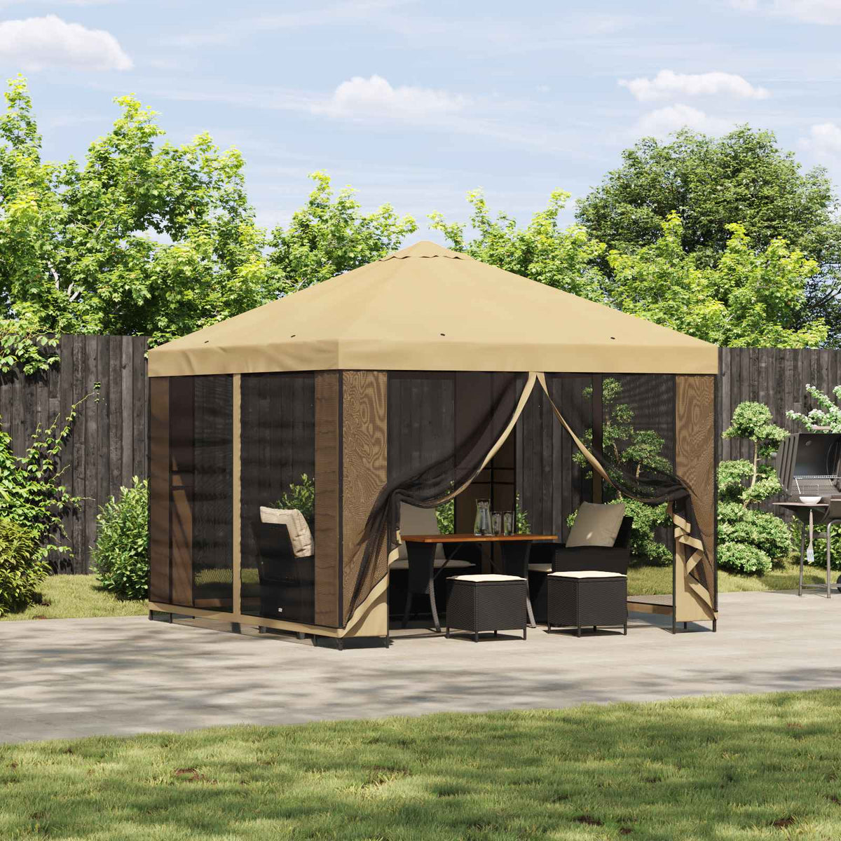 Tuin Gazebo Met Zijwanden 3 X 3 M