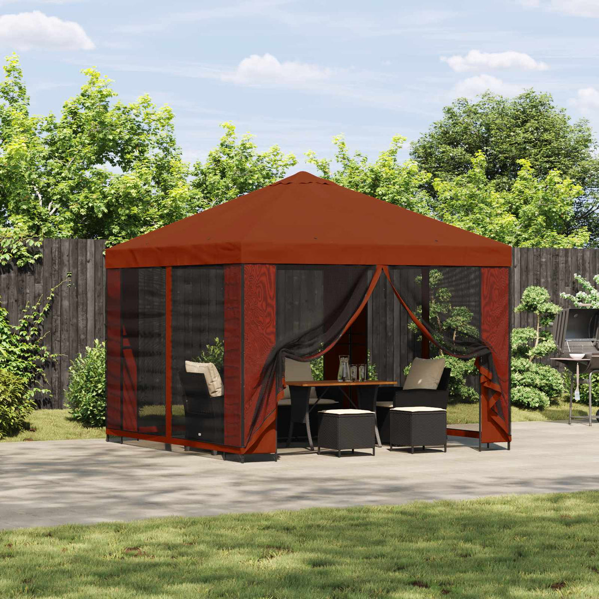 Tuin Gazebo Met Zijwanden 3 X 3 M