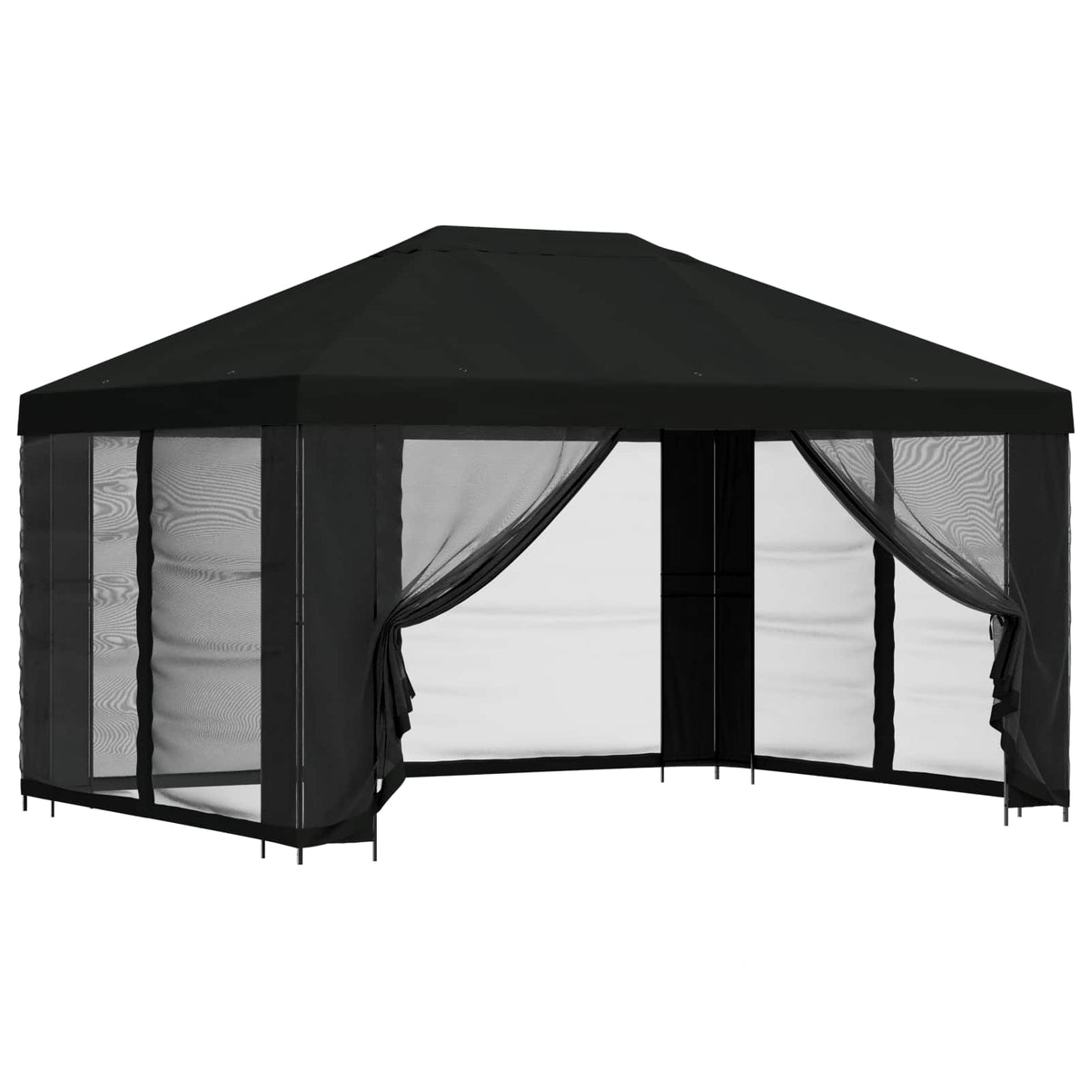 Paviljoen Met Zijwanden 4 × 3 M Polyester En Staal