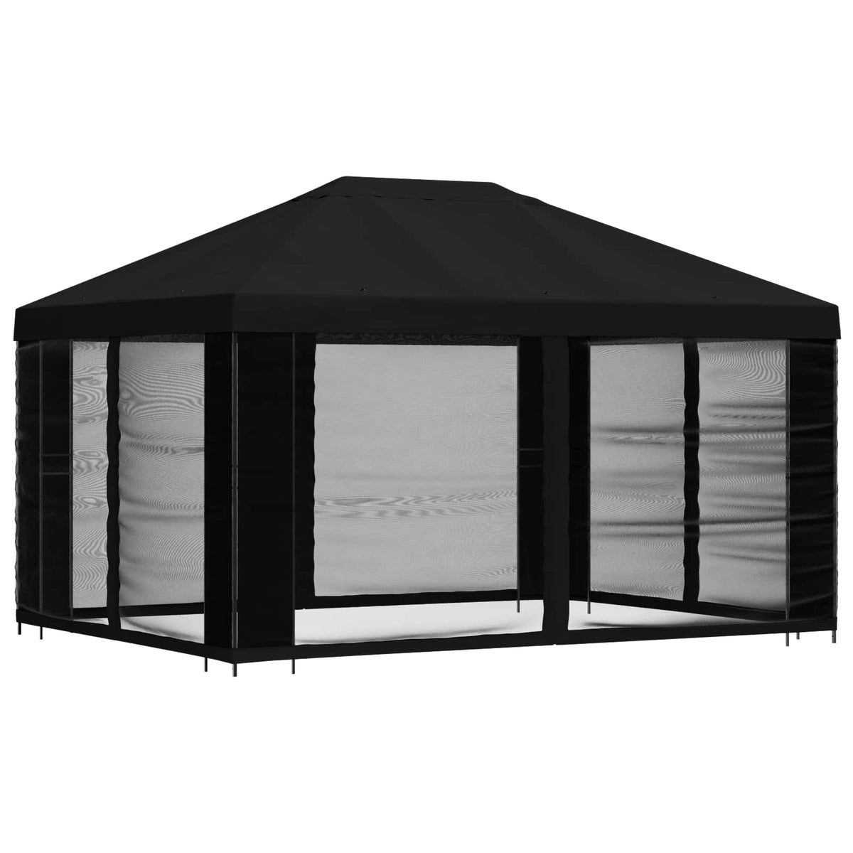 Paviljoen Met Zijwanden 4 × 3 M Polyester En Staal