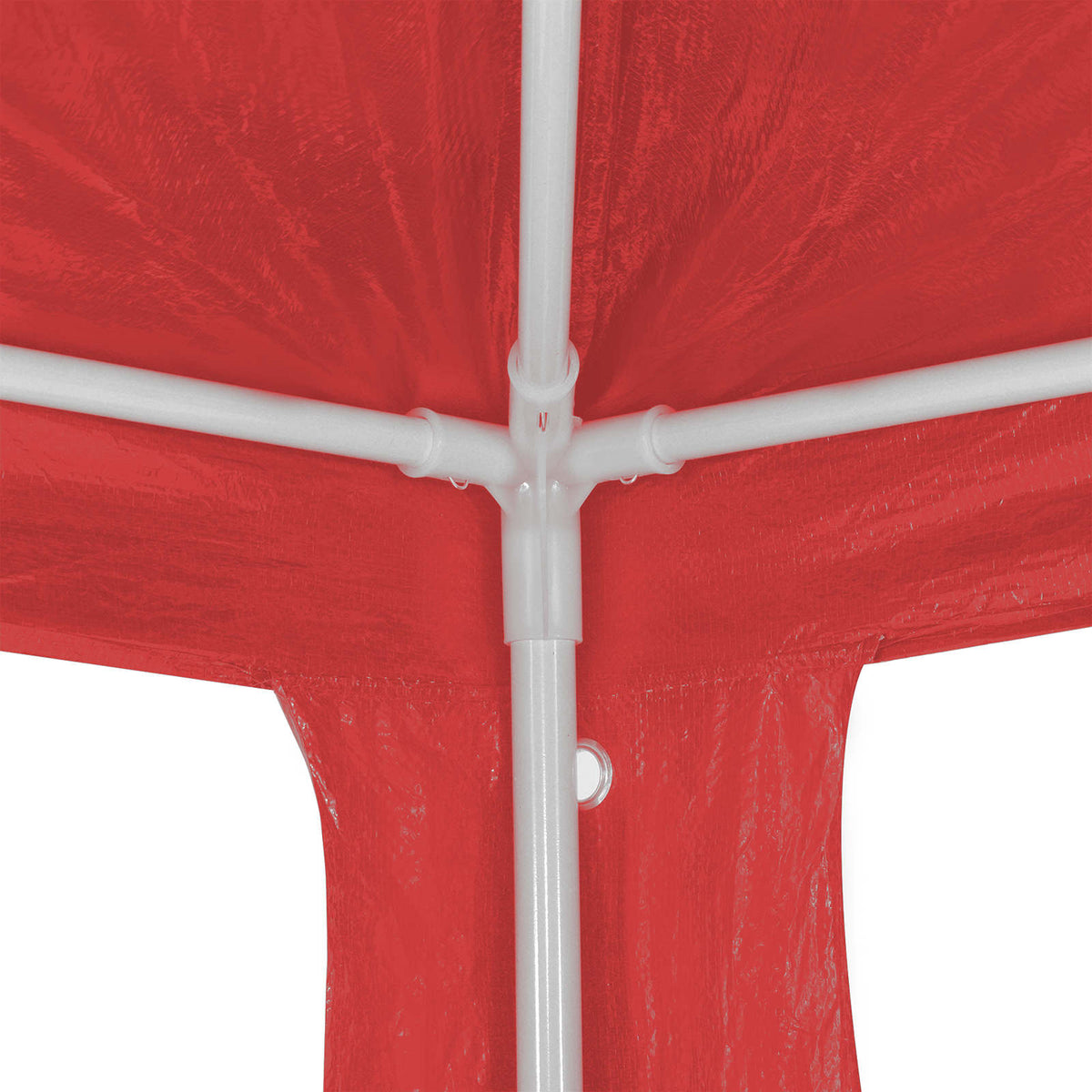 Partytent Rood 900 X 300 X 255 Cm Pe En Staal