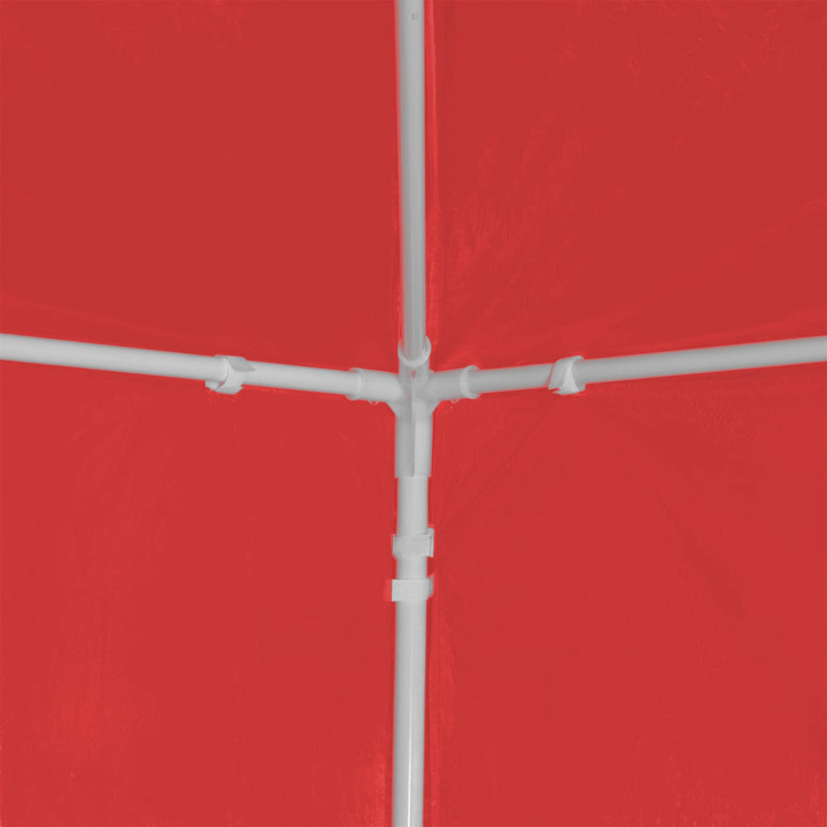 Partytent 900 X 300 X 255 Cm Rood Pe En Staal