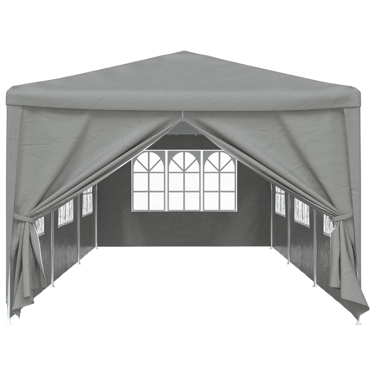 Partytent 900 X 300 X 255 Cm Lichtgrijs Pe En Staal