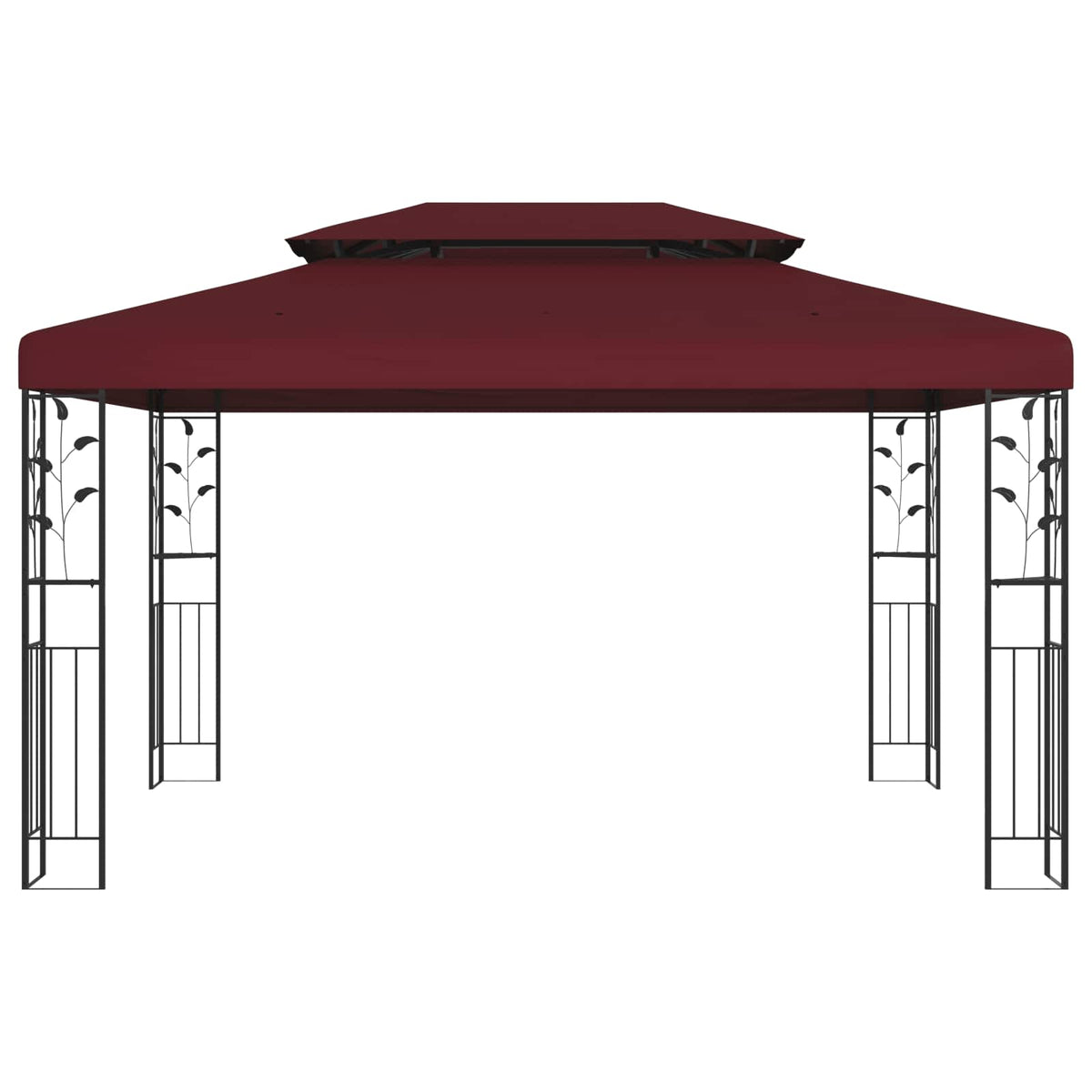 Prieel 3,97 X 2,96 X 2,68 M Wijnrood Polyester En Staal