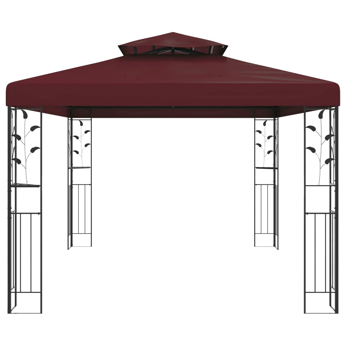 Prieel 3,97 X 2,96 X 2,68 M Wijnrood Polyester En Staal