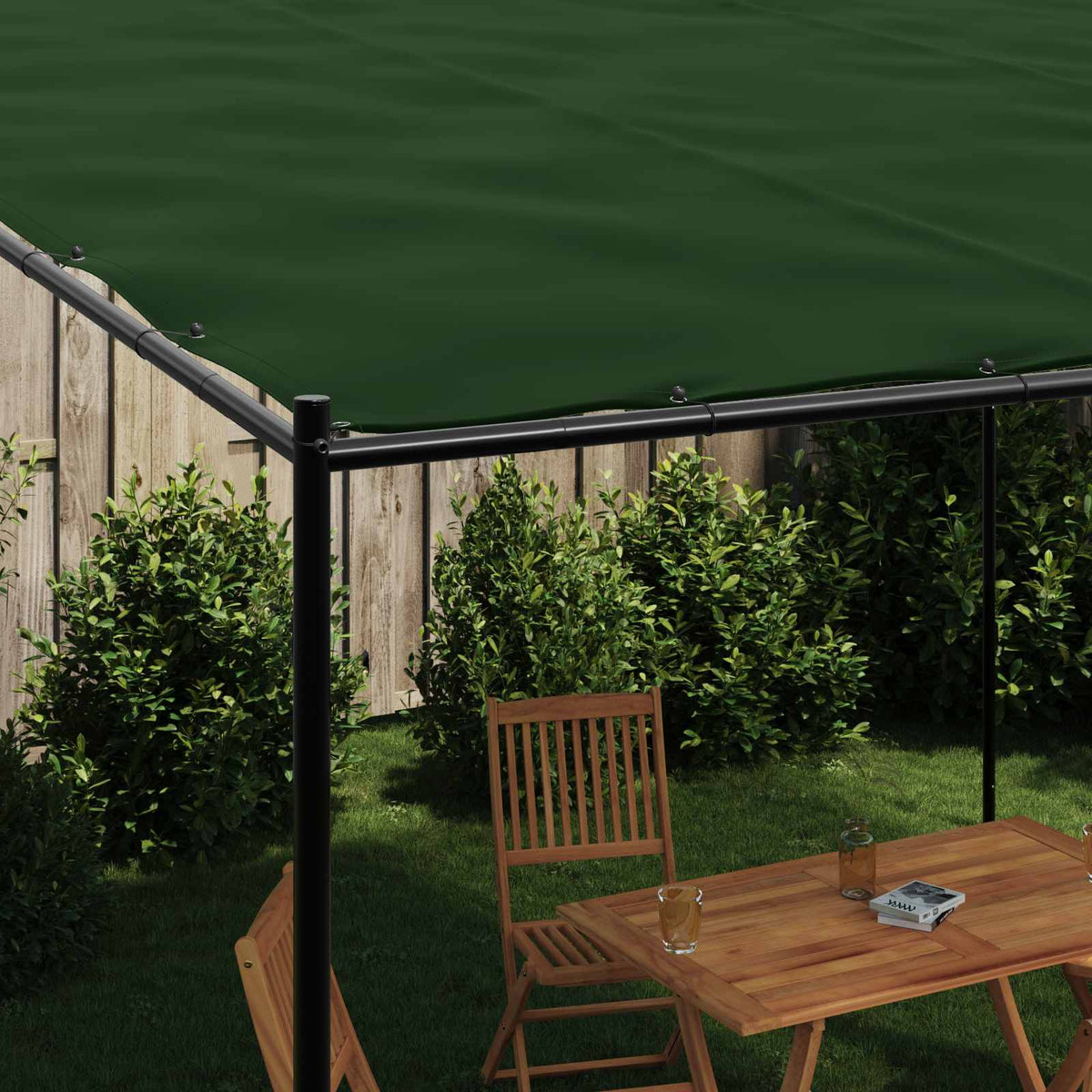 Prieel 4 X 3,98 X 2,67 M Groen Polyester En Staal