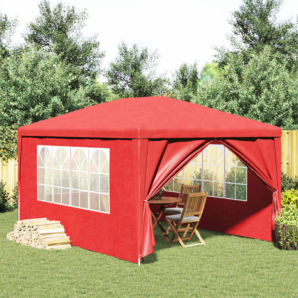 Partytent 600 X 300 X 255 Cm Pe En Staal