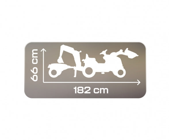 Smoby Builder Max tractor + aanhangwagen