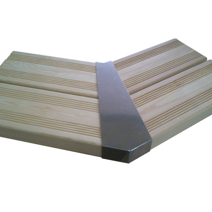 Interline piscina de madera Java redonda Ø440 x 136 cm paquete completo 