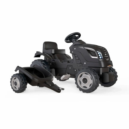 Tractor de pedales Smoby Farmer XL con remolque - Negro