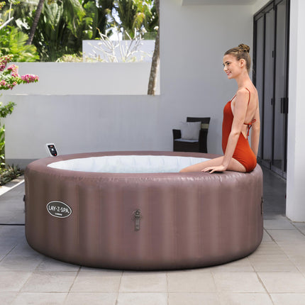 Bestway Lay-Z-Spa Hawaii Smart AirJet de bajo consumo, 6 personas