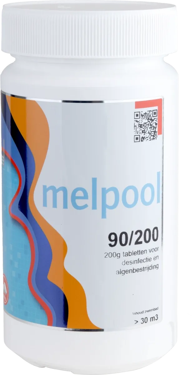 Melpool grote chloortabletten 200 grams 1 kg