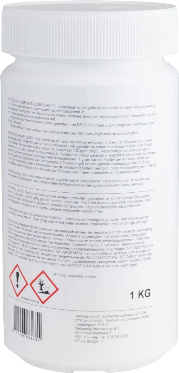 Melpool große Chlortabletten 200 Gramm 1 kg