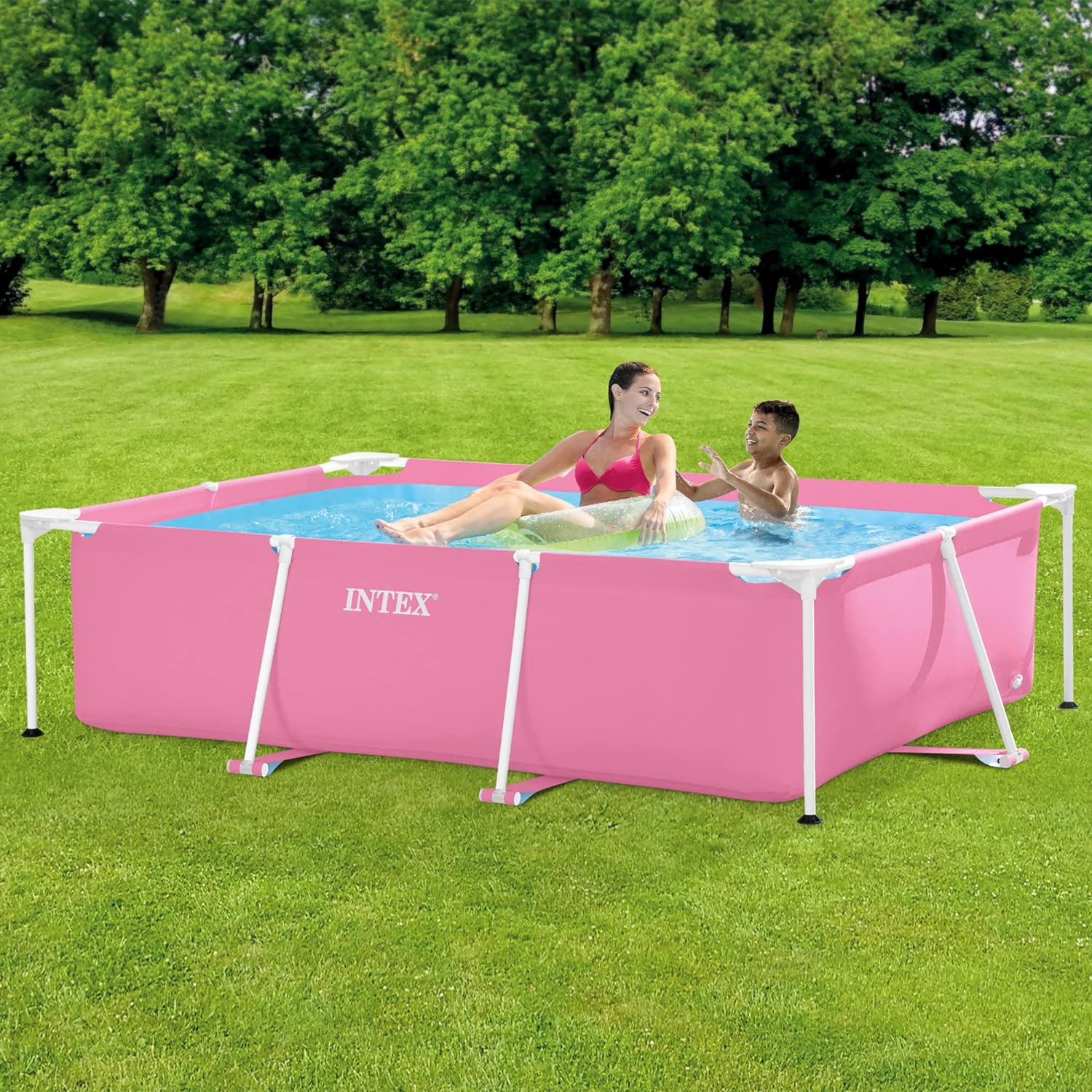 Intex Rechteckiger Rahmen 220 cm x 150 cm x 60 cm - Rosa
