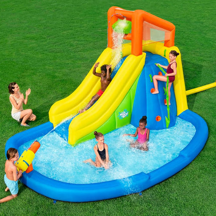 Bestway H2OGO! Mount Splashblast Mega-Wasserpark – 435 cm x 286 cm x 267 cm