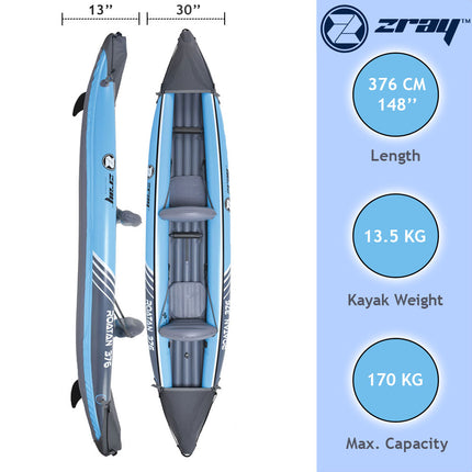 Kayak inflable Roatán, 2 personas