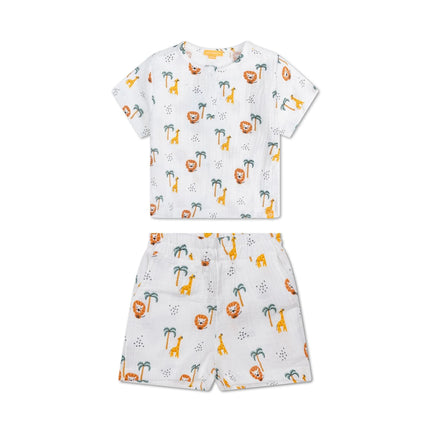Swim Essentials - Jungle | Meerkleurig Jongens Set Strand - Muslin