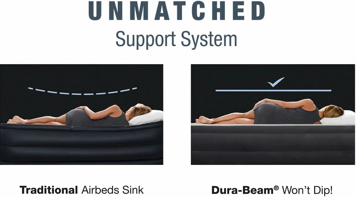 Intex Ultra Plush Headboard luchtbed - Queensize (152 cm)