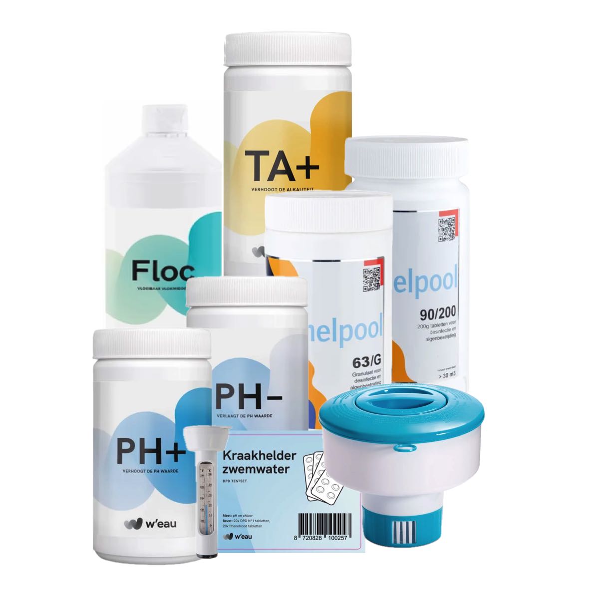 Azzura Professionele Zwembad Startset met Grote Chloortabletten